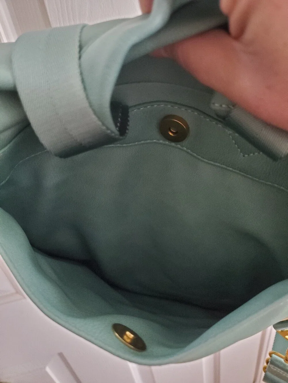 Fawn Design The Mini Backpack In Turquoise Blue  Vegan Leather